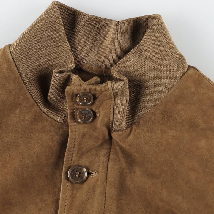 Pedro del Hierro Valstar Jacket Suede Leather Blouson Men's Size L genuine leather Camel type Vintage Second Hand