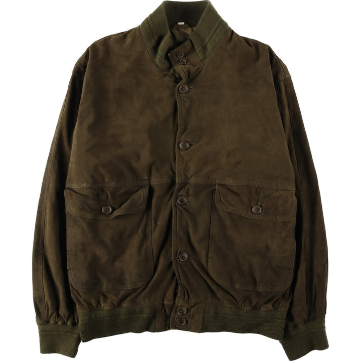 VERA PELLE Valstar Jacket Suede Leather Blouson Men's XL equivalent Genuine Leather Suede Leather brown type Vintage Second Hand