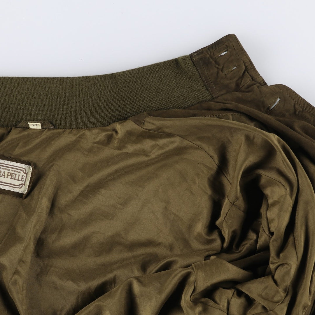 VERA PELLE Valstar Jacket Suede Leather Blouson Men's XL equivalent Genuine Leather Suede Leather brown type Vintage Second Hand
