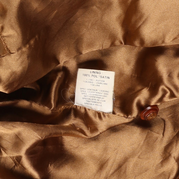 Balster Jacket, Suede Leather Blouson, Men's XL Genuine Leather Suede Leather brown type Vintage Second Hand