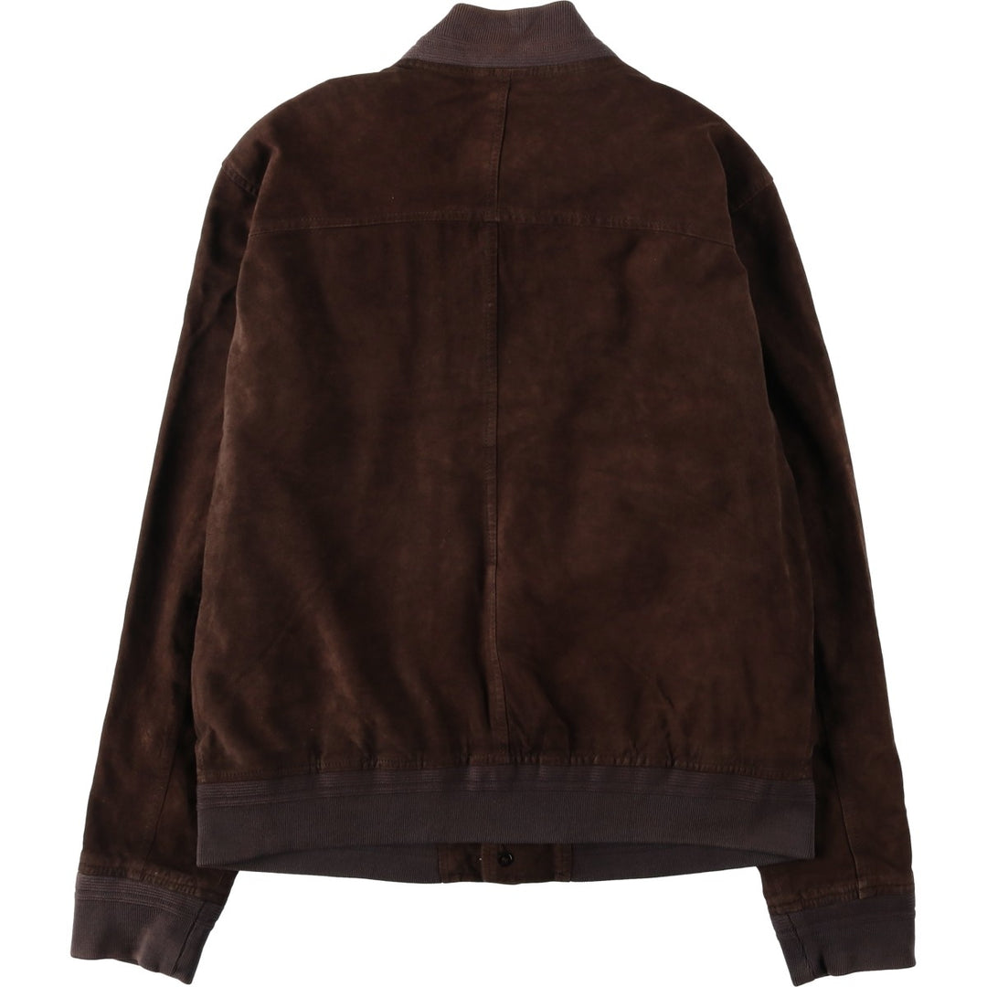 Project Valstar Jacket Suede Leather Blouson Men's Size L unclear brown type Vintage Second Hand