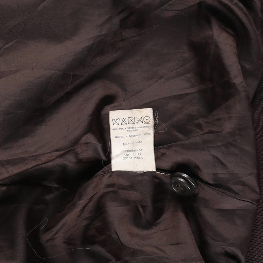 Project Valstar Jacket Suede Leather Blouson Men's Size L unclear brown type Vintage Second Hand