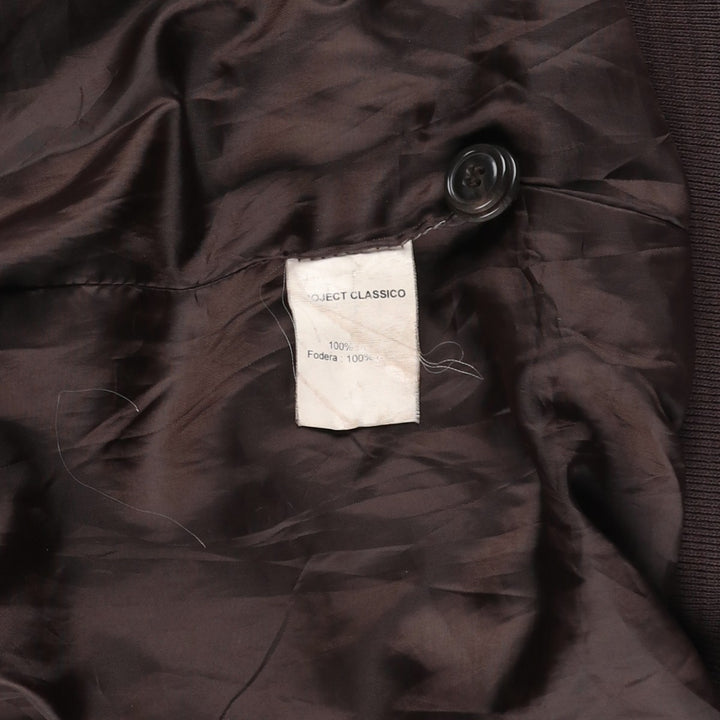Project Valstar Jacket Suede Leather Blouson Men's Size L unclear brown type Vintage Second Hand