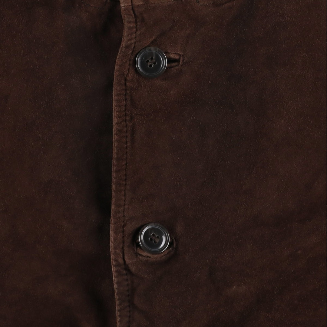 Project Valstar Jacket Suede Leather Blouson Men's Size L unclear brown type Vintage Second Hand