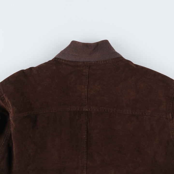 Project Valstar Jacket Suede Leather Blouson Men's Size L unclear brown type Vintage Second Hand