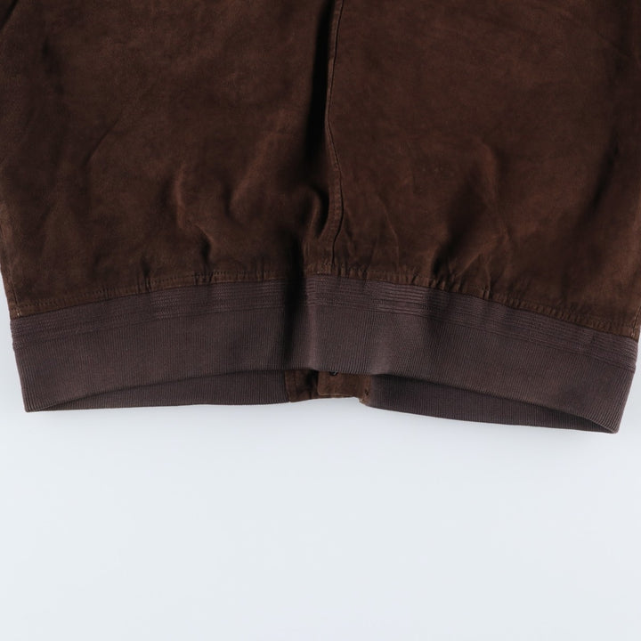 Project Valstar Jacket Suede Leather Blouson Men's Size L unclear brown type Vintage Second Hand
