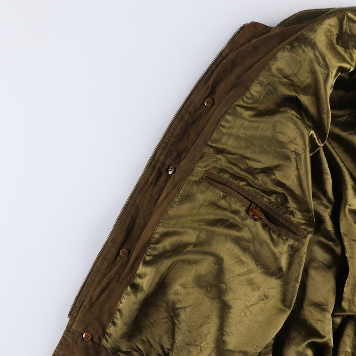 MILESTONE Suede Leather Blouson, Men's Size L (approx.) unclear brown type Vintage Second Hand