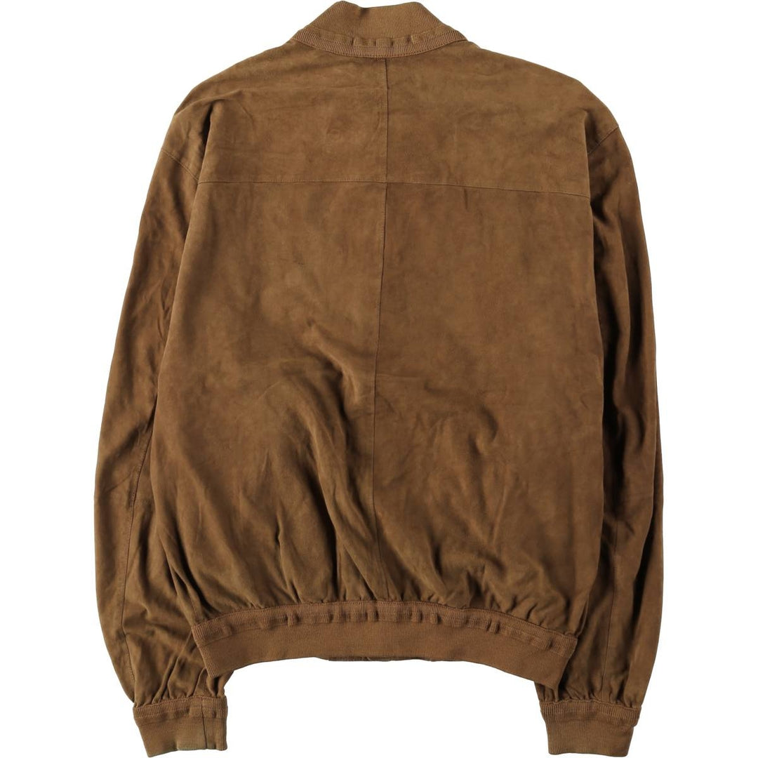 GIMO'S Valstar Jacket Suede Leather Blouson Men's Size L (approx.) unclear brown type Vintage Second Hand