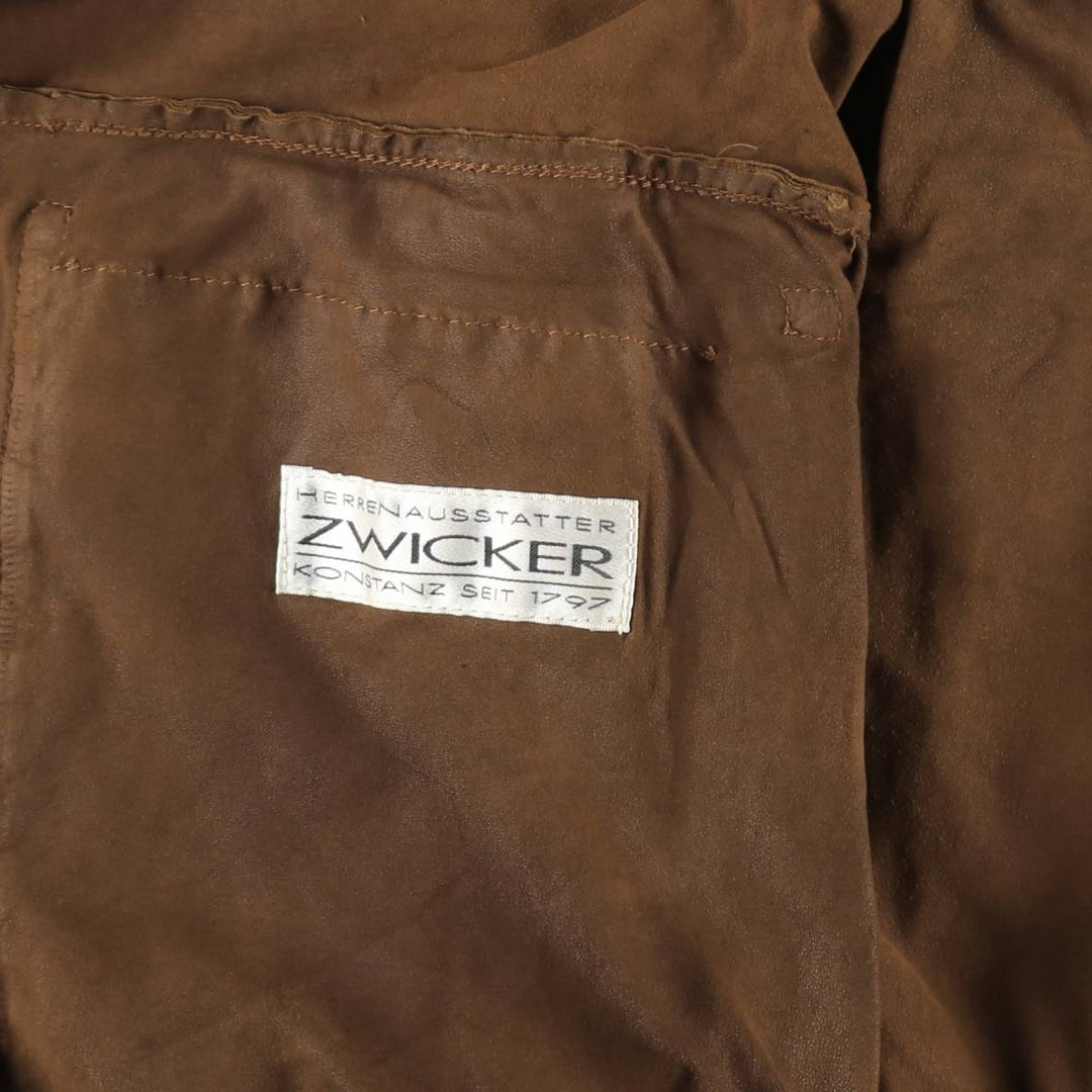 GIMO'S Valstar Jacket Suede Leather Blouson Men's Size L (approx.) unclear brown type Vintage Second Hand