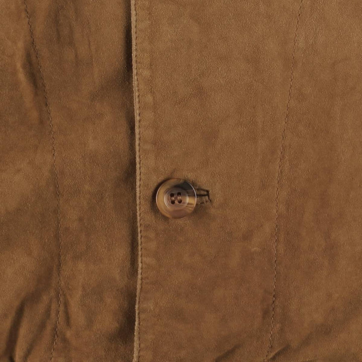 GIMO'S Valstar Jacket Suede Leather Blouson Men's Size L (approx.) unclear brown type Vintage Second Hand