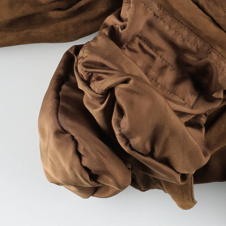 GIMO'S Valstar Jacket Suede Leather Blouson Men's Size L (approx.) unclear brown type Vintage Second Hand