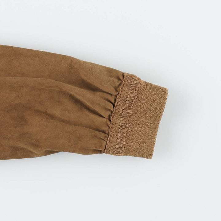 GIMO'S Valstar Jacket Suede Leather Blouson Men's Size L (approx.) unclear brown type Vintage Second Hand
