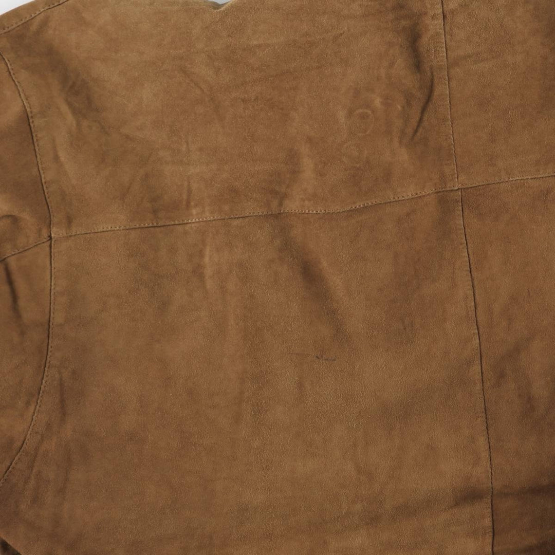 GIMO'S Valstar Jacket Suede Leather Blouson Men's Size L (approx.) unclear brown type Vintage Second Hand