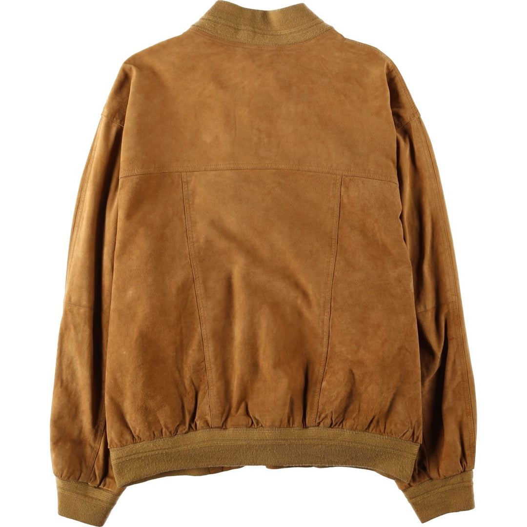 L'altra dimensione Valstar Jacket Suede Leather Blouson Men's XL equivalent Genuine Leather Suede Leather beige type brown Vintage Second Hand