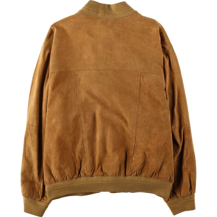 L'altra dimensione Valstar Jacket Suede Leather Blouson Men's XL equivalent Genuine Leather Suede Leather beige type brown Vintage Second Hand