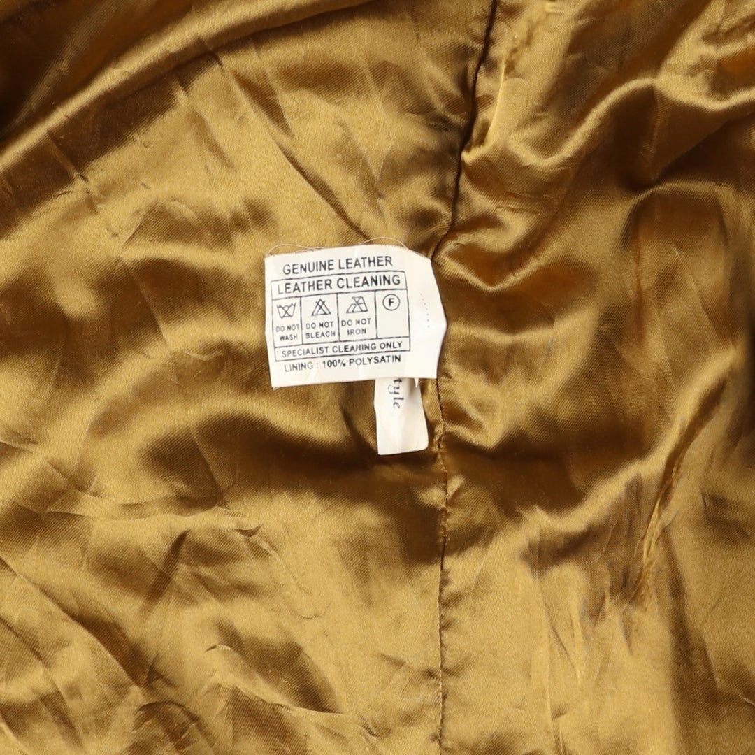 L'altra dimensione Valstar Jacket Suede Leather Blouson Men's XL equivalent Genuine Leather Suede Leather beige type brown Vintage Second Hand