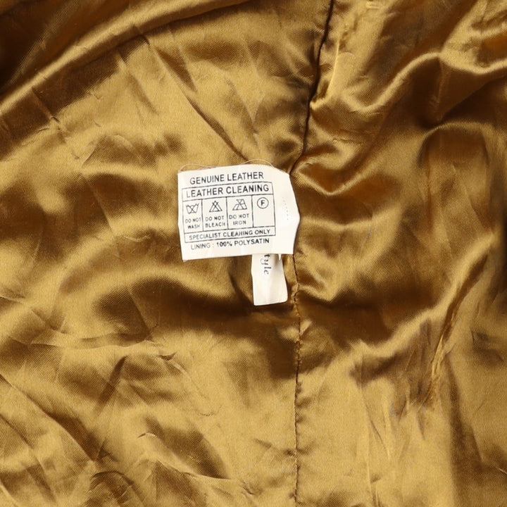 L'altra dimensione Valstar Jacket Suede Leather Blouson Men's XL equivalent Genuine Leather Suede Leather beige type brown Vintage Second Hand