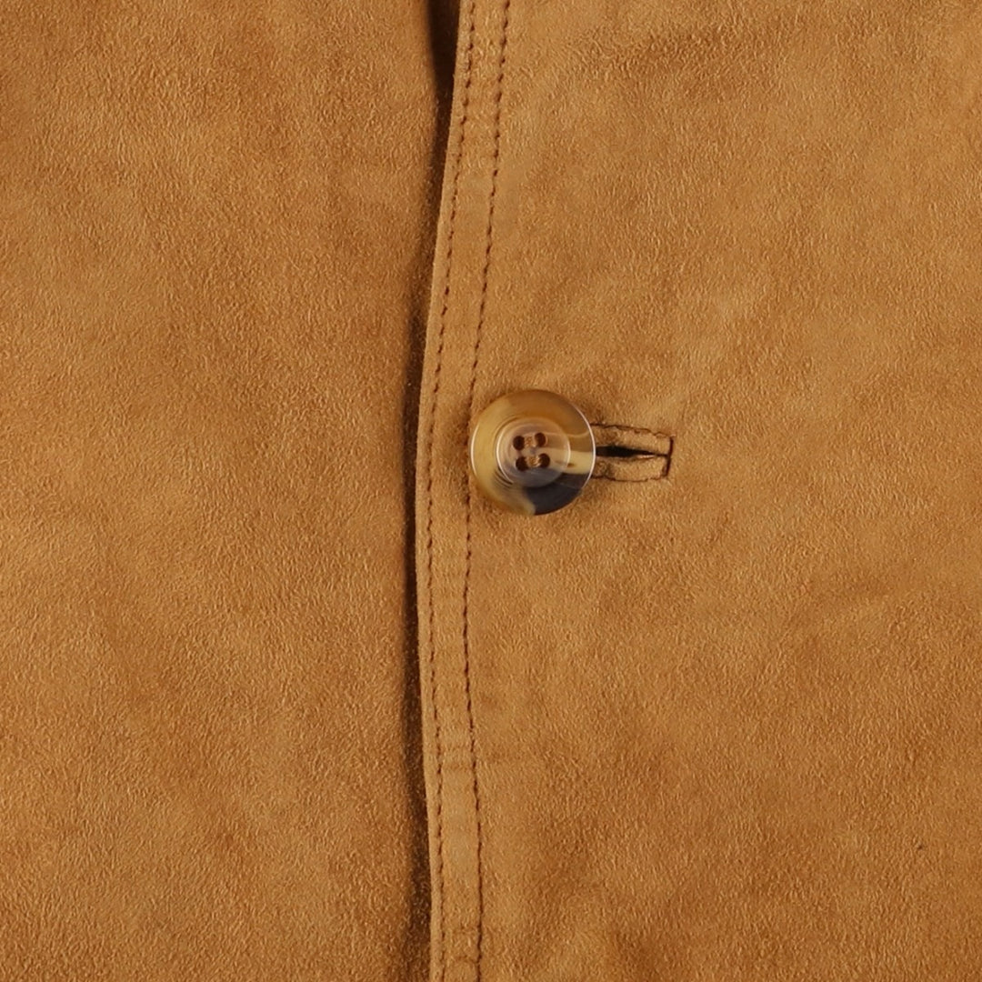L'altra dimensione Valstar Jacket Suede Leather Blouson Men's XL equivalent Genuine Leather Suede Leather beige type brown Vintage Second Hand