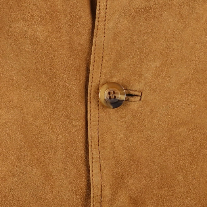 L'altra dimensione Valstar Jacket Suede Leather Blouson Men's XL equivalent Genuine Leather Suede Leather beige type brown Vintage Second Hand