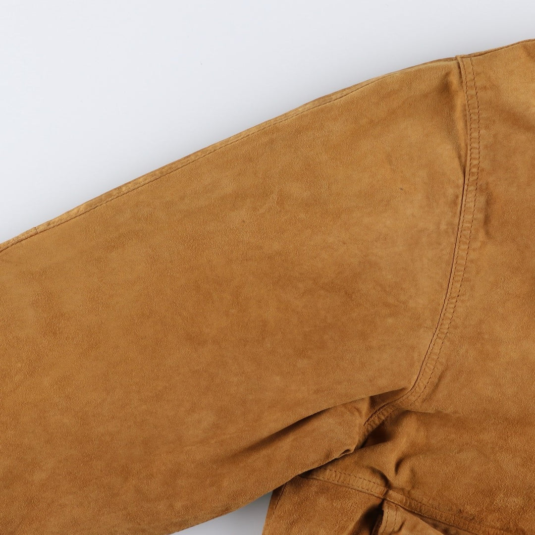 L'altra dimensione Valstar Jacket Suede Leather Blouson Men's XL equivalent Genuine Leather Suede Leather beige type brown Vintage Second Hand
