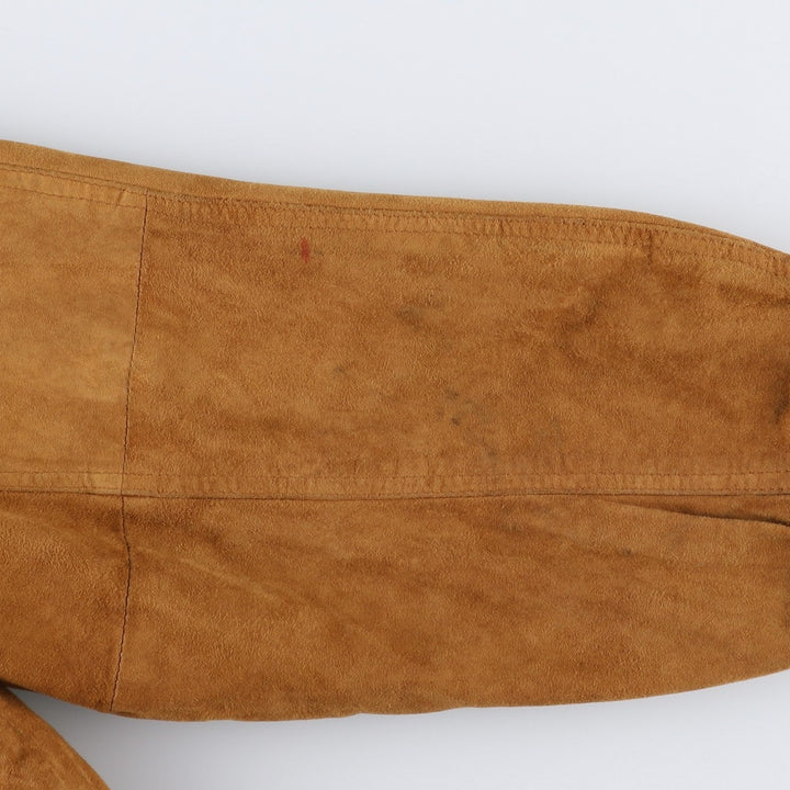 L'altra dimensione Valstar Jacket Suede Leather Blouson Men's XL equivalent Genuine Leather Suede Leather beige type brown Vintage Second Hand