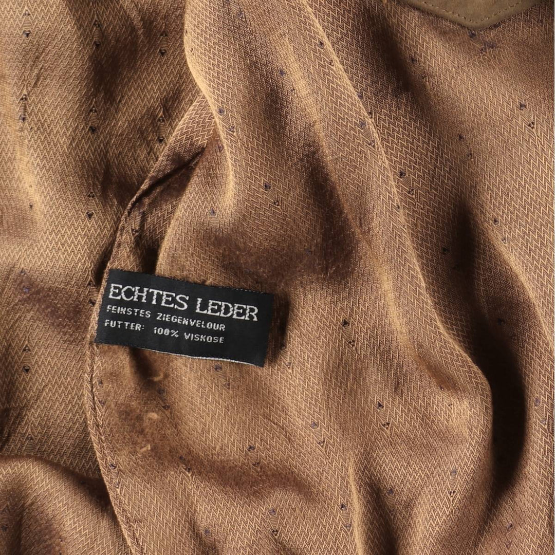 CLASSIC Suede Leather Blouson, Men's Size XL (approx.) genuine leather brown type Vintage Second Hand