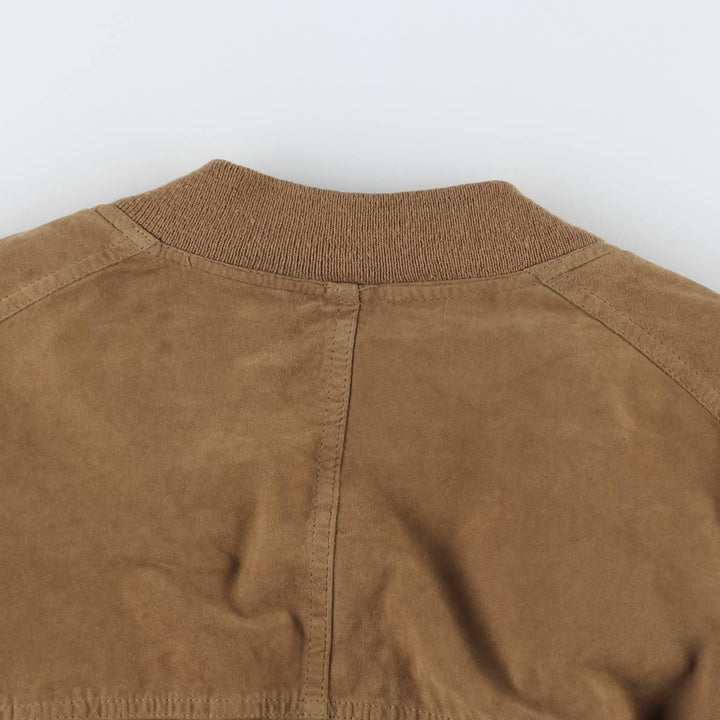 CLASSIC Suede Leather Blouson, Men's Size XL (approx.) genuine leather brown type Vintage Second Hand