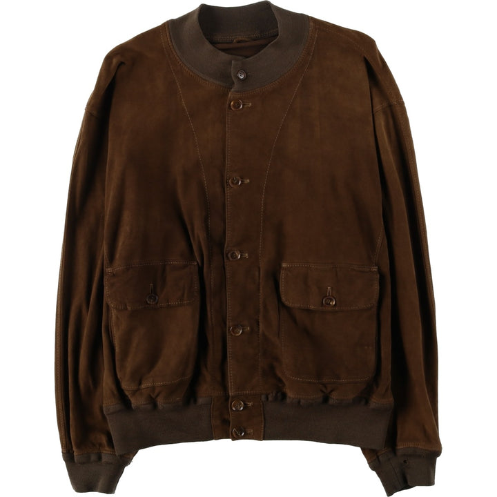 RUPP and TAURECK Valstar Jacket Suede Leather Blouson Men's Size M (approx.) Genuine Leather Suede Leather brown type Vintage Second Hand