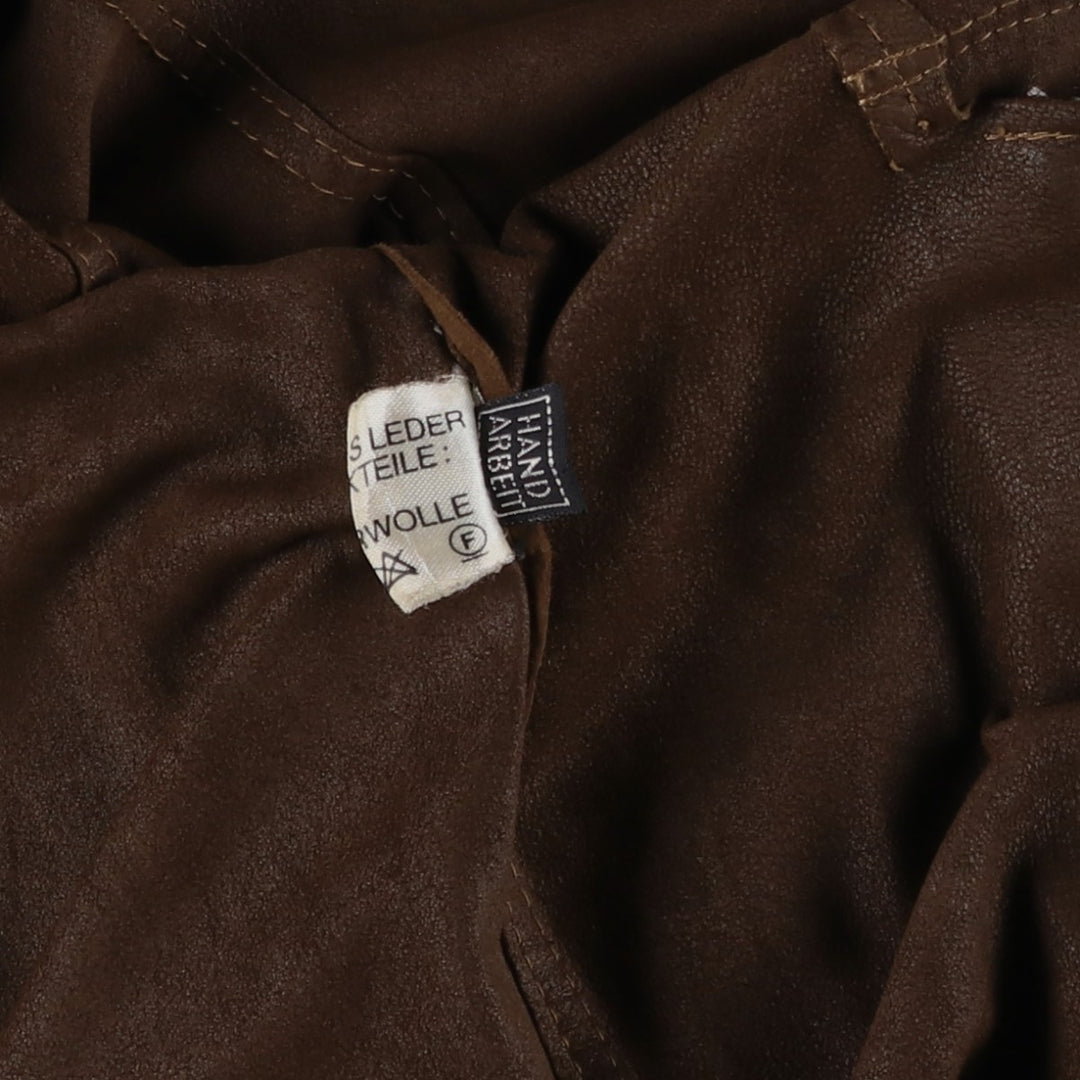 RUPP and TAURECK Valstar Jacket Suede Leather Blouson Men's Size M (approx.) Genuine Leather Suede Leather brown type Vintage Second Hand