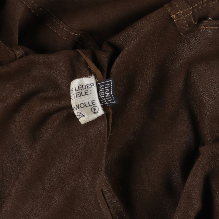 RUPP and TAURECK Valstar Jacket Suede Leather Blouson Men's Size M (approx.) Genuine Leather Suede Leather brown type Vintage Second Hand