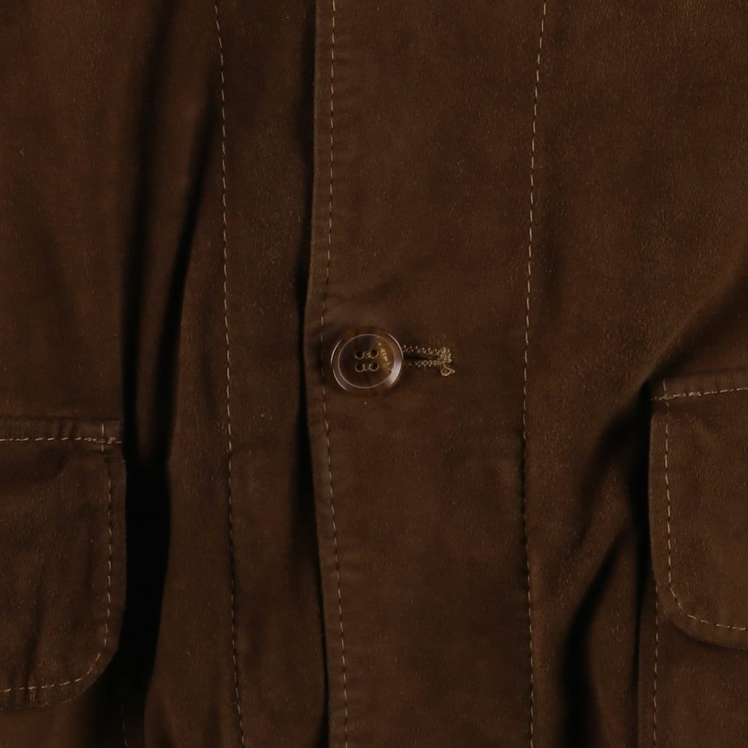RUPP and TAURECK Valstar Jacket Suede Leather Blouson Men's Size M (approx.) Genuine Leather Suede Leather brown type Vintage Second Hand