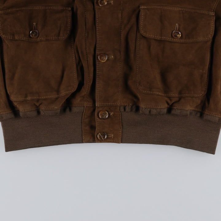 RUPP and TAURECK Valstar Jacket Suede Leather Blouson Men's Size M (approx.) Genuine Leather Suede Leather brown type Vintage Second Hand