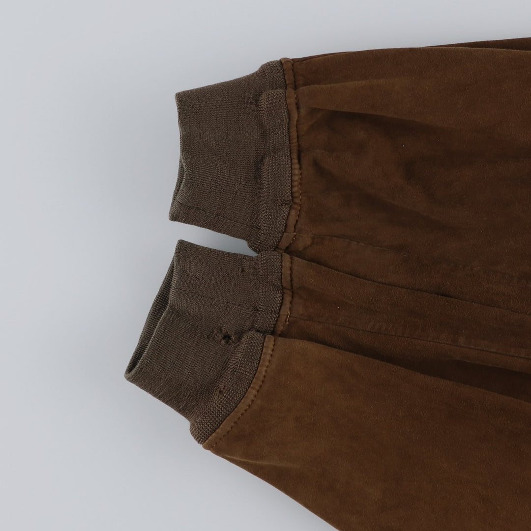 RUPP and TAURECK Valstar Jacket Suede Leather Blouson Men's Size M (approx.) Genuine Leather Suede Leather brown type Vintage Second Hand