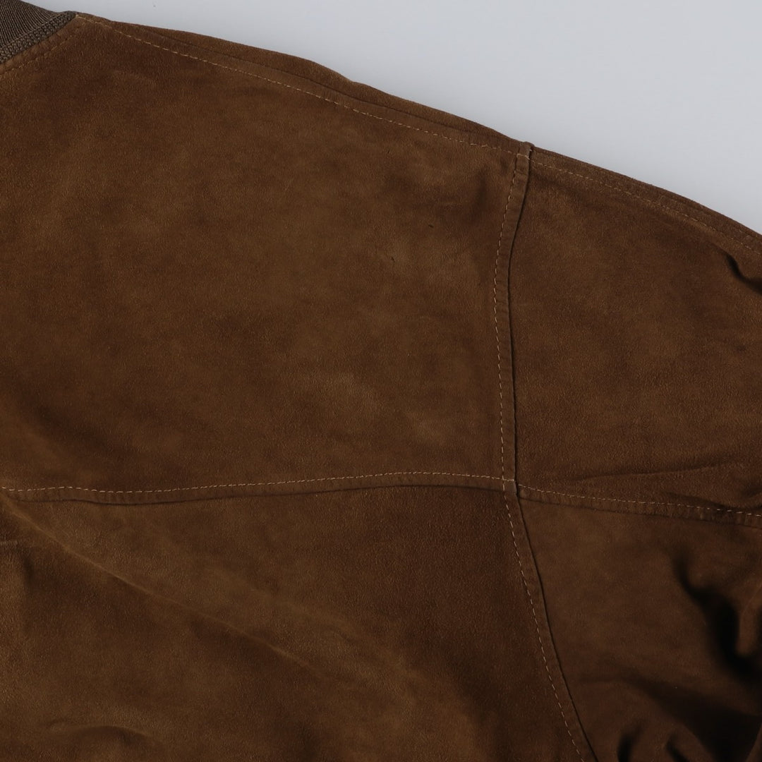 RUPP and TAURECK Valstar Jacket Suede Leather Blouson Men's Size M (approx.) Genuine Leather Suede Leather brown type Vintage Second Hand