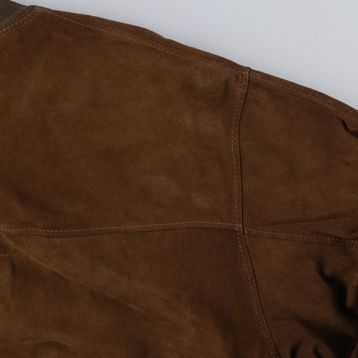 RUPP and TAURECK Valstar Jacket Suede Leather Blouson Men's Size M (approx.) Genuine Leather Suede Leather brown type Vintage Second Hand