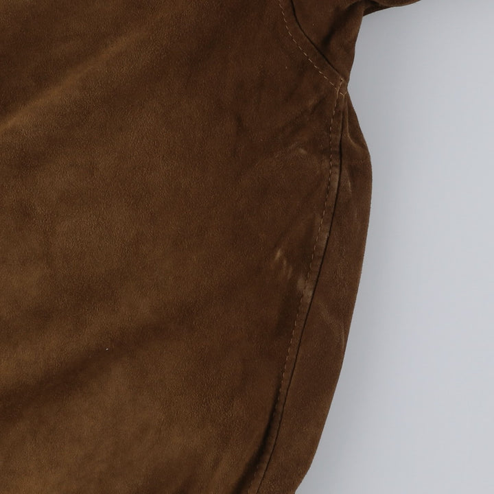 RUPP and TAURECK Valstar Jacket Suede Leather Blouson Men's Size M (approx.) Genuine Leather Suede Leather brown type Vintage Second Hand