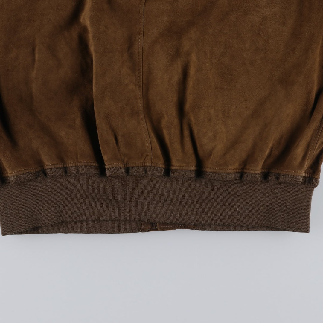 RUPP and TAURECK Valstar Jacket Suede Leather Blouson Men's Size M (approx.) Genuine Leather Suede Leather brown type Vintage Second Hand