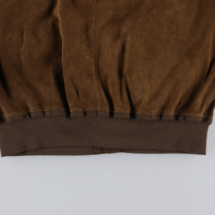RUPP and TAURECK Valstar Jacket Suede Leather Blouson Men's Size M (approx.) Genuine Leather Suede Leather brown type Vintage Second Hand
