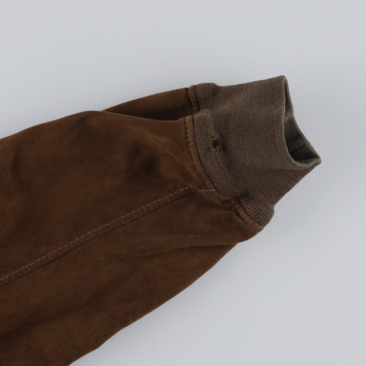 RUPP and TAURECK Valstar Jacket Suede Leather Blouson Men's Size M (approx.) Genuine Leather Suede Leather brown type Vintage Second Hand