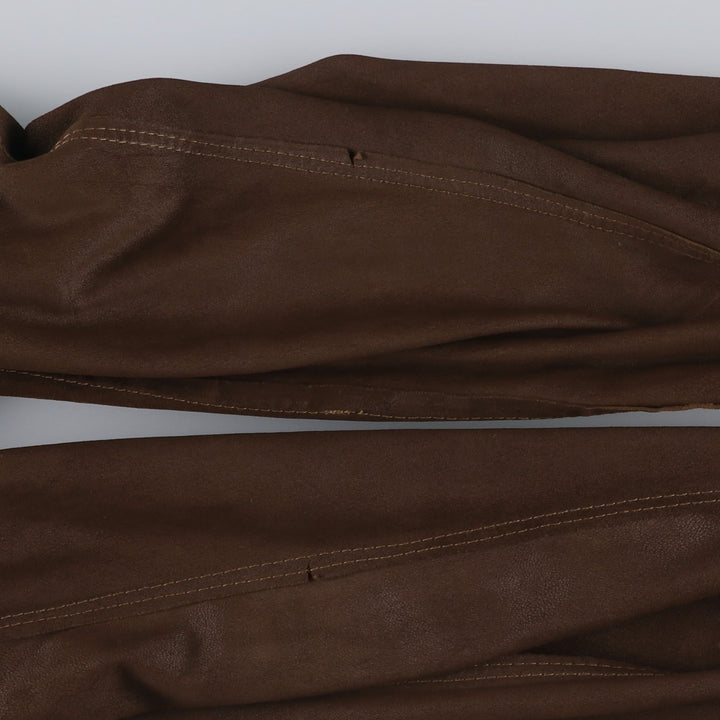 RUPP and TAURECK Valstar Jacket Suede Leather Blouson Men's Size M (approx.) Genuine Leather Suede Leather brown type Vintage Second Hand