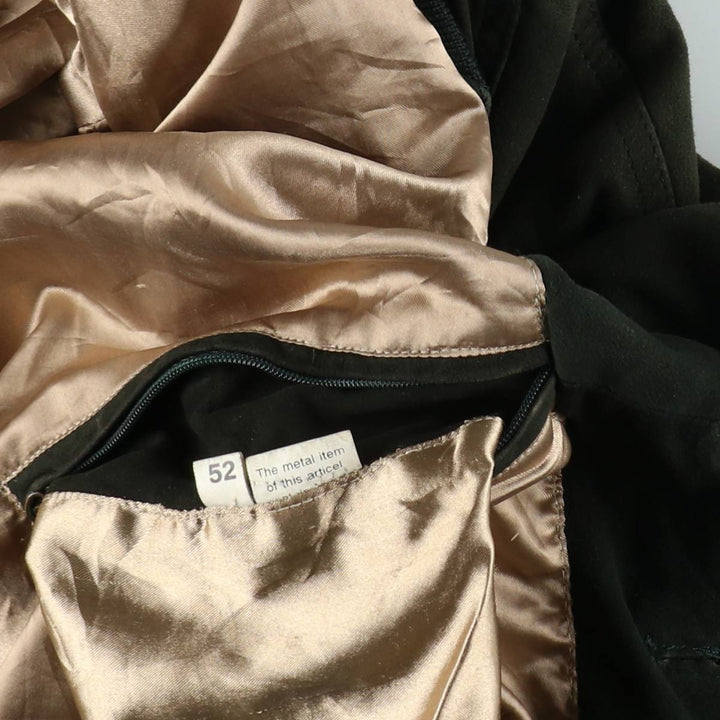 Suede leather blouson for men (size L) unclear black type Vintage Second Hand
