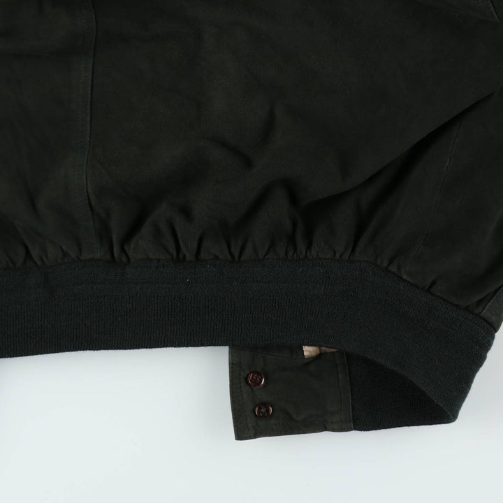 Suede leather blouson for men (size L) unclear black type Vintage Second Hand