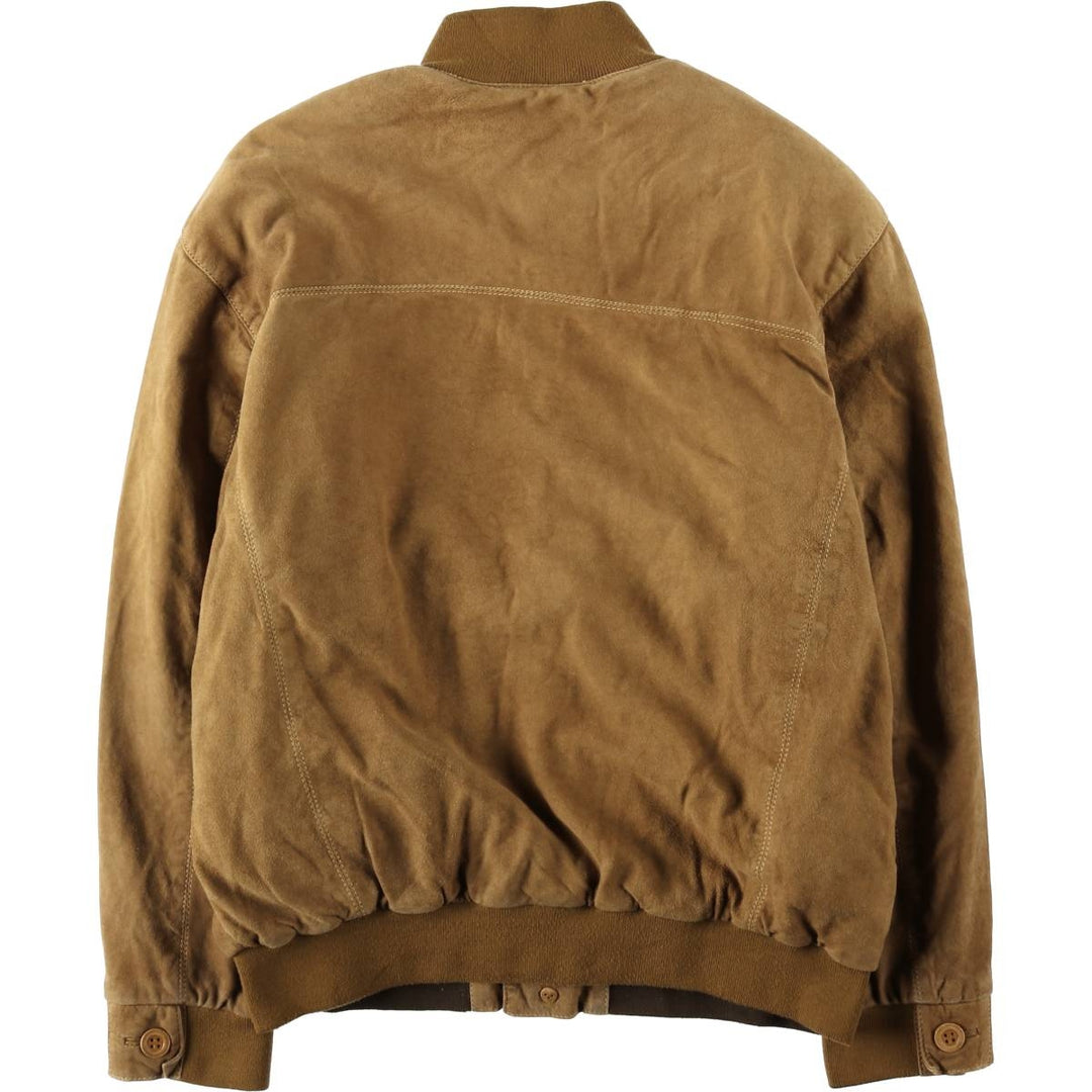 HESSNATUR Valstar Jacket Suede Leather Blouson Men's Size L Genuine Leather Suede Leather brown type Vintage Second Hand