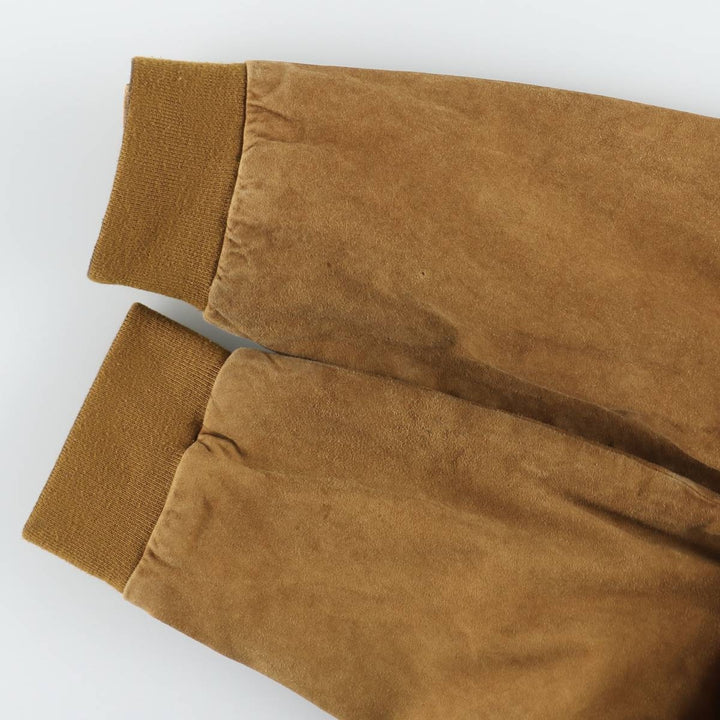 HESSNATUR Valstar Jacket Suede Leather Blouson Men's Size L Genuine Leather Suede Leather brown type Vintage Second Hand