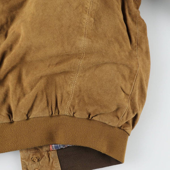 HESSNATUR Valstar Jacket Suede Leather Blouson Men's Size L Genuine Leather Suede Leather brown type Vintage Second Hand
