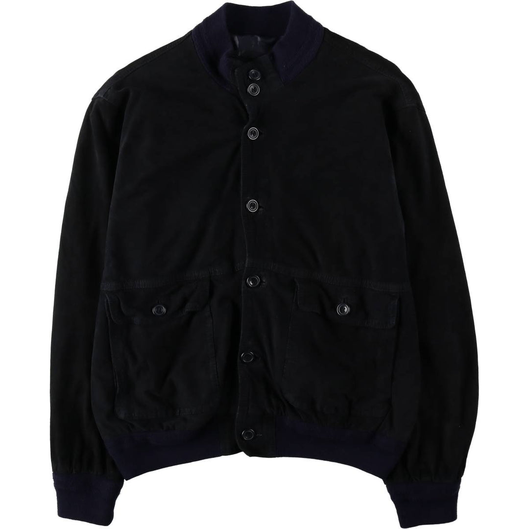 OUTFIT WEAR Valstar Jacket Suede Leather Blouson Made in Italy Men's Size M genuine leather black type Vintage Second Hand