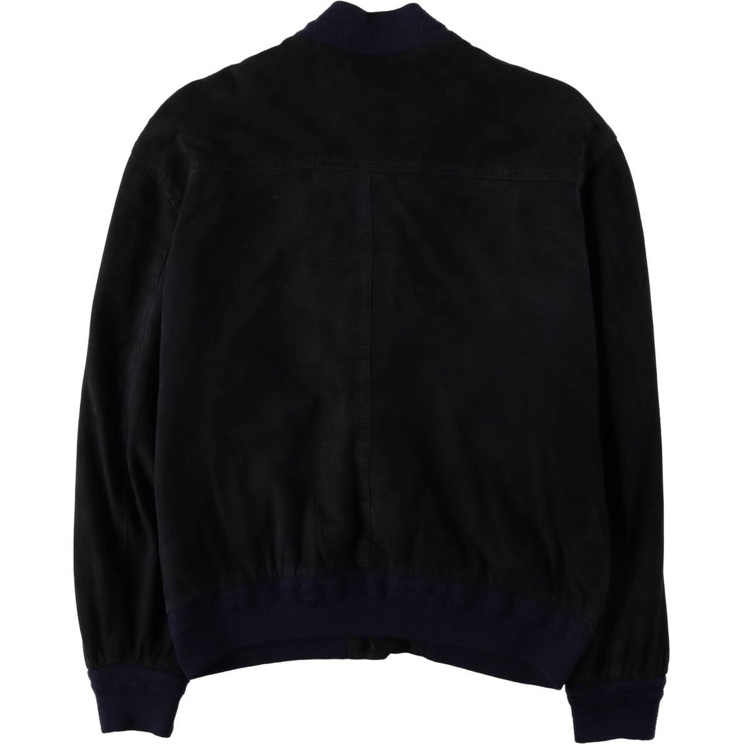 OUTFIT WEAR Valstar Jacket Suede Leather Blouson Made in Italy Men's Size M genuine leather black type Vintage Second Hand