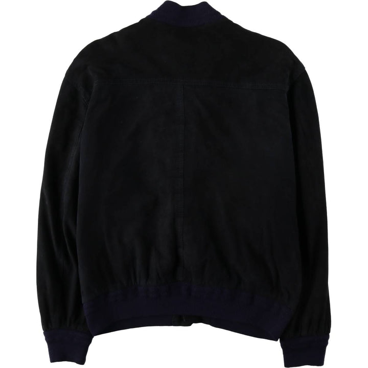 OUTFIT WEAR Valstar Jacket Suede Leather Blouson Made in Italy Men's Size M genuine leather black type Vintage Second Hand