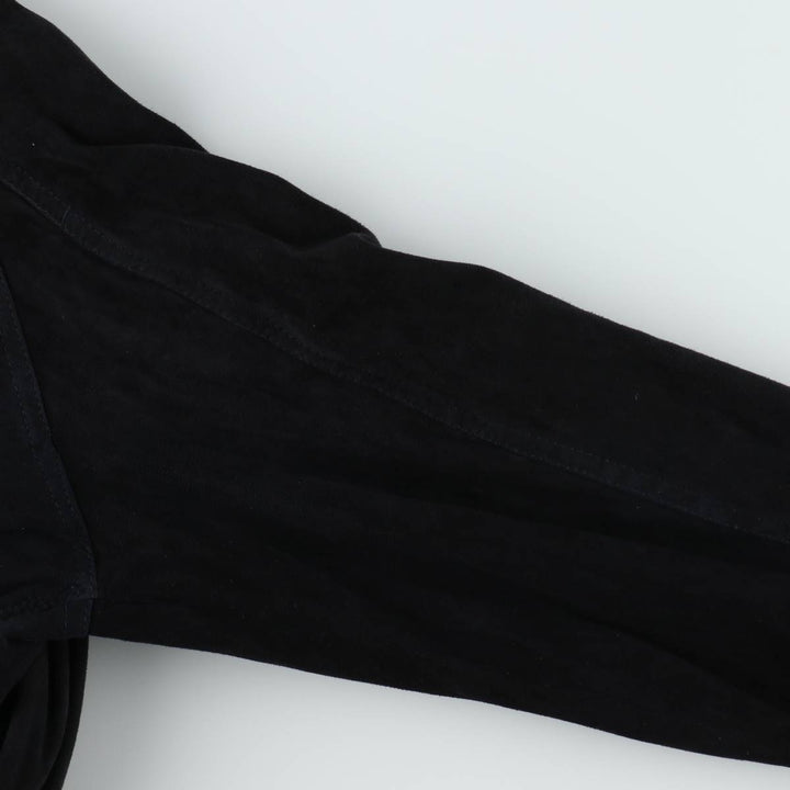 OUTFIT WEAR Valstar Jacket Suede Leather Blouson Made in Italy Men's Size M genuine leather black type Vintage Second Hand