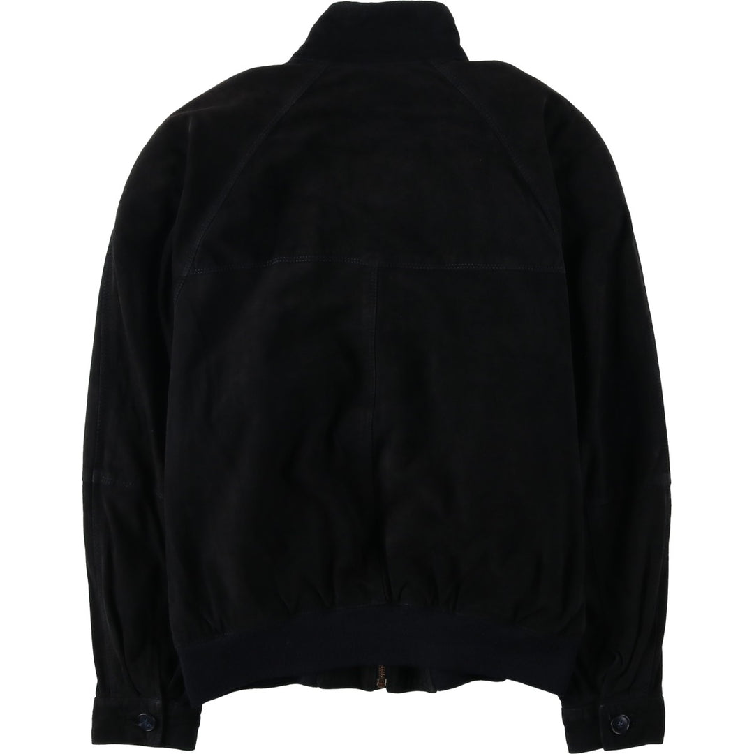 CCBrothers Suede Leather Blouson, Made in Italy, Men's Size M (approx.) Genuine Leather Suede Leather black type Vintage Second Hand